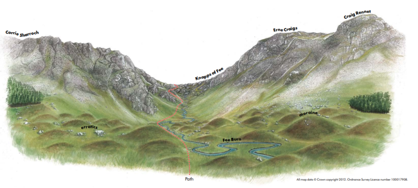 Visit Corrie Fee National Nature Reserve map