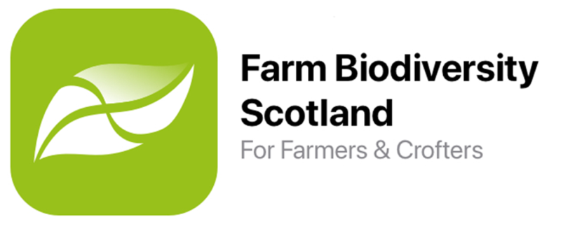 Biodiversity Audit logo. Logo reads Farm Biodiversity Scotland For Farmers & Crofters